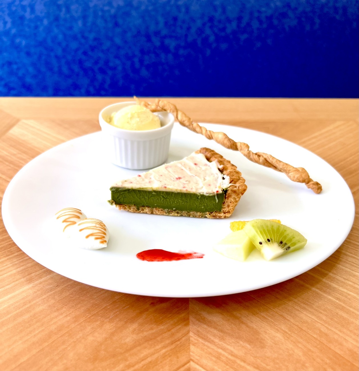 抹茶生チョコとホワイトチョコタルト